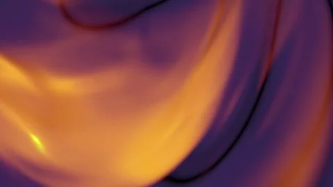 Futuristic flowing liquid motion background in vibrant orange glow 動画素材 340024373