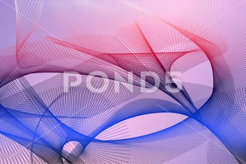 Futuristic Flowing Ribbon Abstract Design With Elegant Curves PSDテンプレート