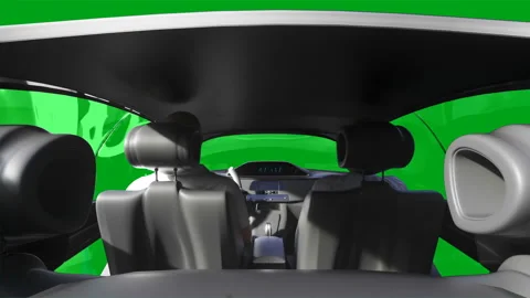 Futuristic flying car. Green screen isolate. Realistic 4k animation. Vídeos de archivo 201583375