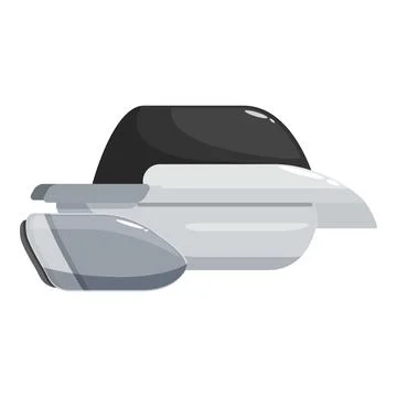 Futuristic flying car hovering in the air with sleek design Stock Illustration