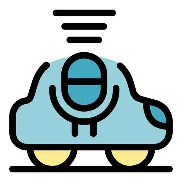 Futuristic flying car hovering with open roof design Stock Illustration