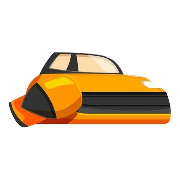 Futuristic flying car hovering with rocket boosters Stock Illustration