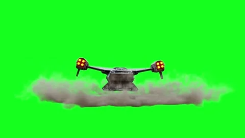Futuristic flying spaceship. Green screen isolate. Vídeos de archivo 264543838