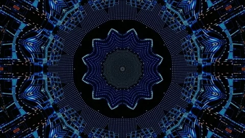 Futuristic Fractal Circuit Board Pattern Seamless Abstract Tech Texture Stock Footage 319574321