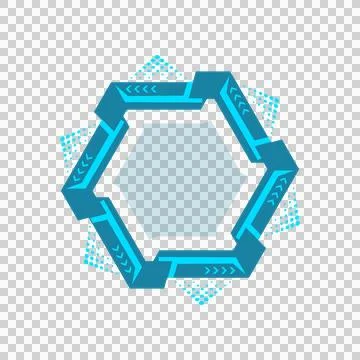 Futuristic frame gui conceptual layout hud element graphic 스톡 일러스트