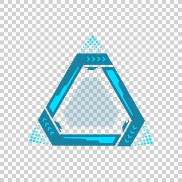 Futuristic frame gui conceptual layout hud element isolated Ilustración de archivo