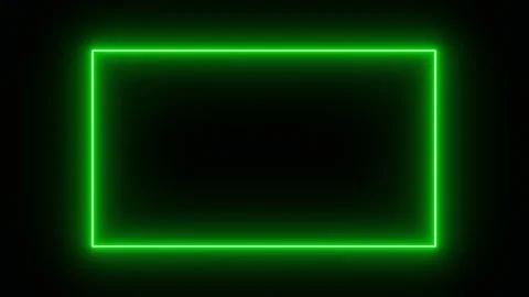 Futuristic frames with green borders rectangular shapes energetic and neon Video stock 258686745