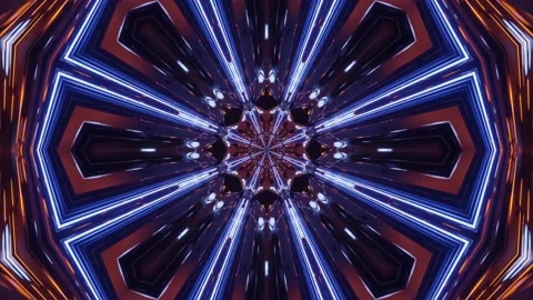 Futuristic Galactical Space Port 4k uhd 3d rendering vj loop Stock Footage 137436050