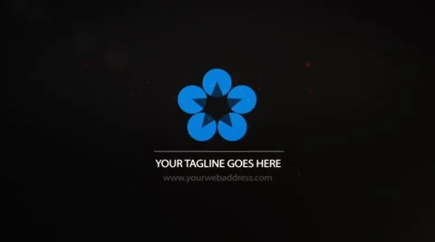 Futuristic Galaxy Logo Sting After Effects stock