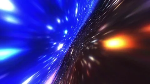 Futuristic Galaxy Tunnel Flight Stock Footage 80991966