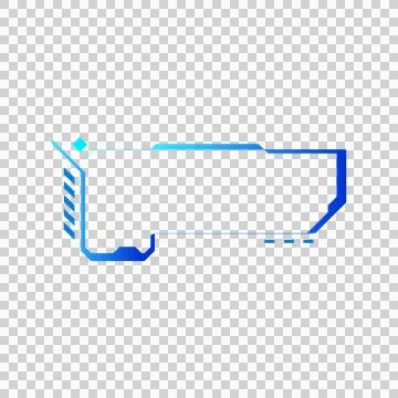 Futuristic game screen frame stream ui isolated イラスト素材