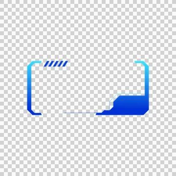 Futuristic game screen frame stream ui design Stock Illustration