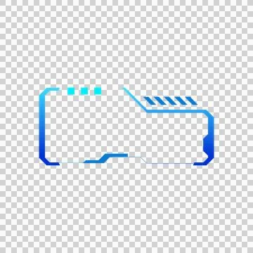 Futuristic game screen frame stream ui graphic Stock Illustration