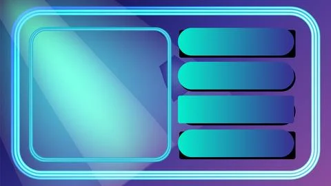 Futuristic Game Show Interface Design Stockillustratie