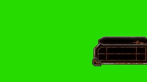 Futuristic Game Situation Bar Animation. green screen Stock Footage 94405362