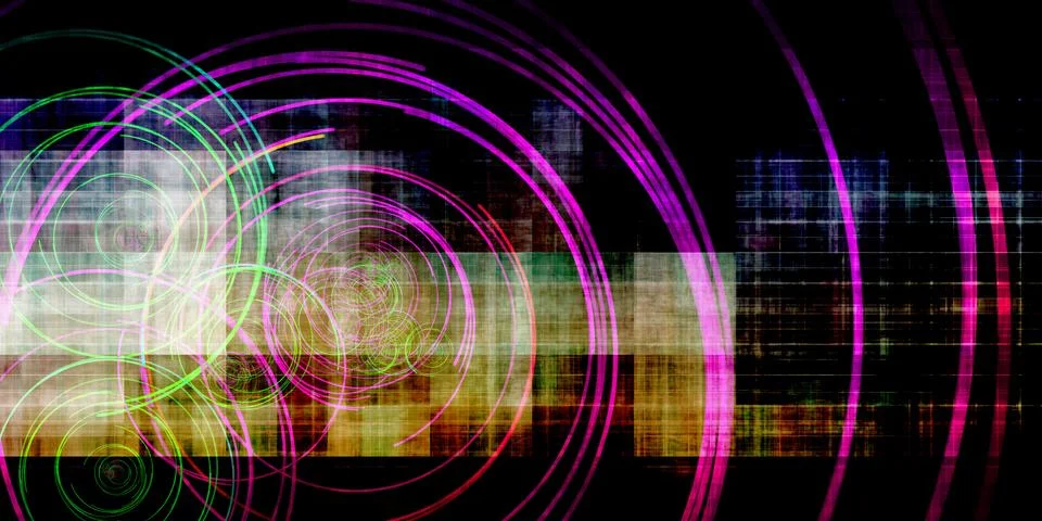 Futuristic Gaming Interface Background With Dynamic Elements Illustrazione stock