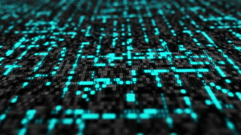 Futuristic Gene Research Experiment Interface Projects Digital DNA Segments Vídeo Stock 202368461