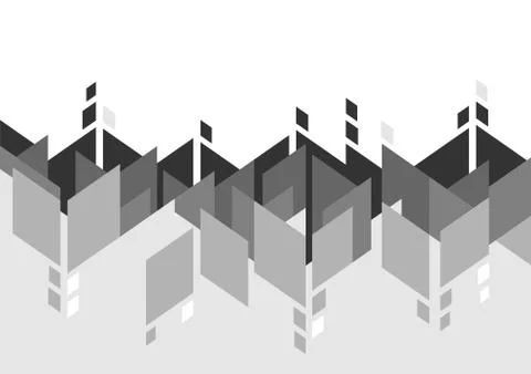 Futuristic geometric abstract background. Dynamic shapes composition. Back an Stock Illustration