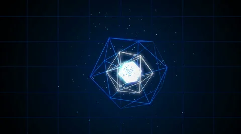 Futuristic geometric abstraction Stock Footage 67230011