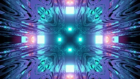 Futuristic geometric background in 3d illustration Stock Footage 160524952