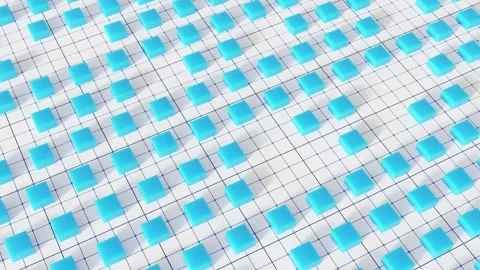 Futuristic Geometric Cube Pattern Motion Graphic for Tech Backgrounds. 4K Stock Footage 331139301