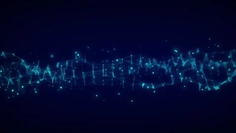 Futuristic geometric data flow Stock Footage 277129071