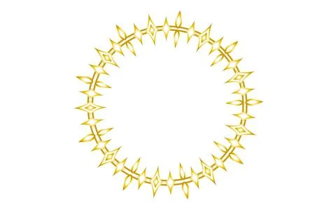 Futuristic geometric decorative frames with gold gradient that also retain .. Stock Illustration