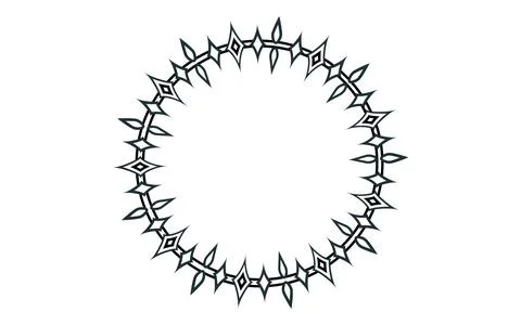 Futuristic geometric decorative frames. A slightly different illustration o.. Stock Illustration