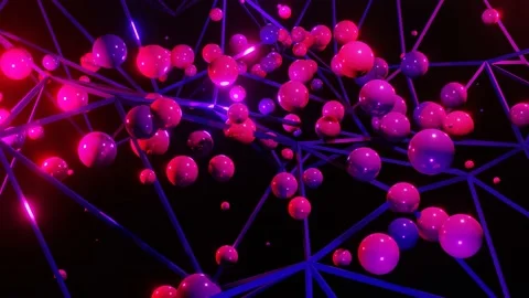 Futuristic Geometric Motion Tech Background Loop 4K Stock Footage 193993213