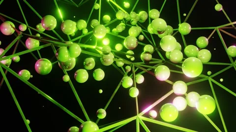Futuristic Geometric Motion Tech Background Loop 4K Stock Footage 195844960
