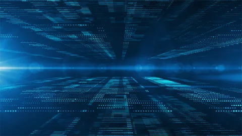 Futuristic Geometric Motion Tech Background Loop 4K Stock Footage 240865514