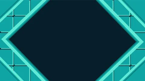 Futuristic Geometric Neon Frame Design for Technology Backgrounds. Illustrazione stock