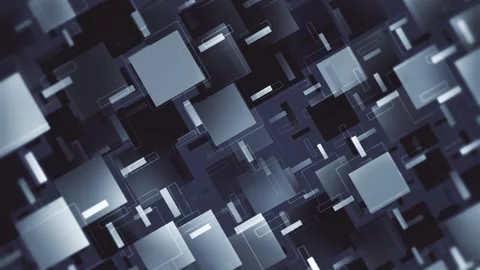 Futuristic Geometric Pattern Technology Background Stock Footage 340636484