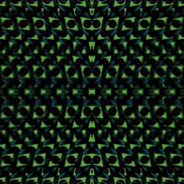 Futuristic Geometric Seamless Pattern Digital art collage technique futuri... Stock Photos