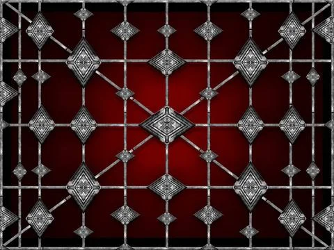  Futuristic Geometric Tech Pattern Digital technique collage style futuris... Stock Photos