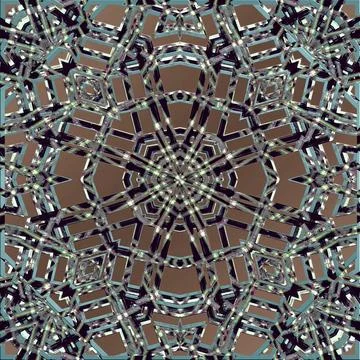  Futuristic Geometric Tech Pattern Digital collage style futuristic or tec... Stock Photos