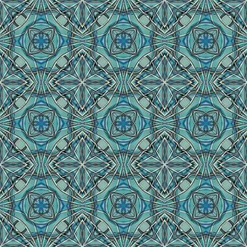 Futuristic Geometric Tech Pattern Digital art style futuristic or tech geo... Stock Photos