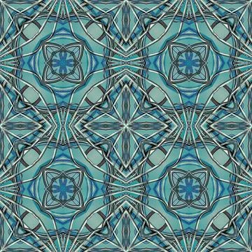 Futuristic Geometric Tech Pattern Digital art style futuristic or tech geo... Stock Photos