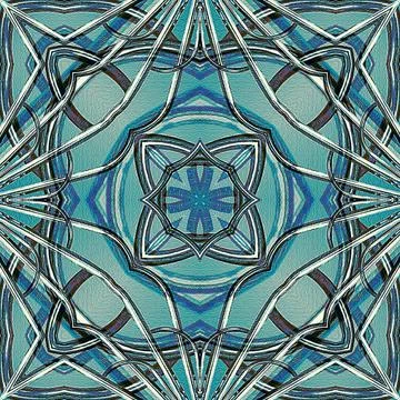 Futuristic Geometric Tech Pattern Digital art style futuristic or tech geo... Stock Photos