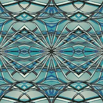 Futuristic Geometric Tech Pattern Digital art style futuristic or tech geo... Stock Photos