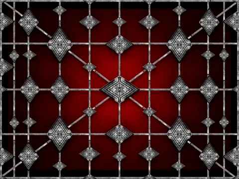 Futuristic Geometric Tech Pattern Stock Illustration