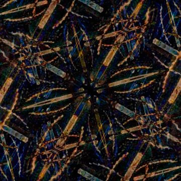 Futuristic Geometric Tech Pattern イラスト素材