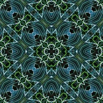 Futuristic Geometric Tech Pattern Stock Illustration