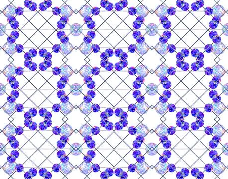 Futuristic Geometric Tech Pattern イラスト素材