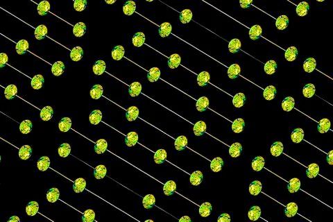 Futuristic Geometric Tech Pattern イラスト素材