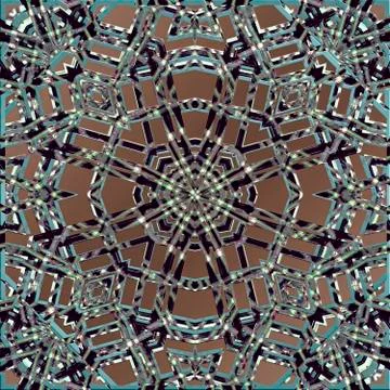 Futuristic Geometric Tech Pattern Stock Illustration