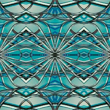 Futuristic Geometric Tech Pattern Illustrazione stock