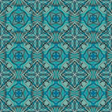 Futuristic Geometric Tech Pattern 스톡 일러스트