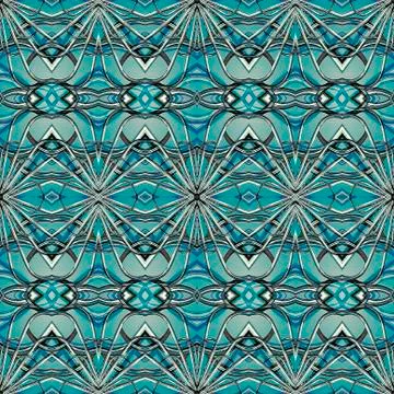 Futuristic Geometric Tech Pattern イラスト素材