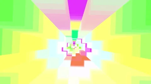 Futuristic Geometric Tunnel Abstract Background Video VJ Loop. Stock Footage 336718065